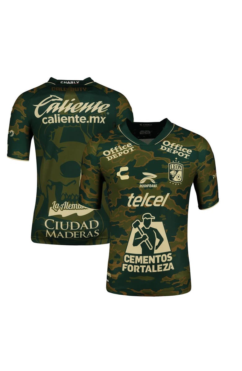 CHARLY Men's Charly  Green Club Leon 2023/24 Call of Duty Third Authentic Jersey, Alternate, color, 