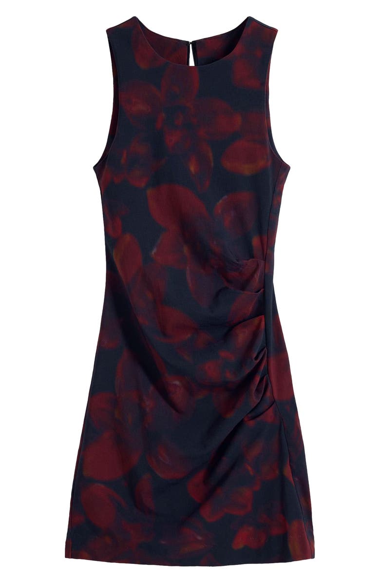 Desigual Ruched Sleeveless Minidress, Alternate, color, Dark Red