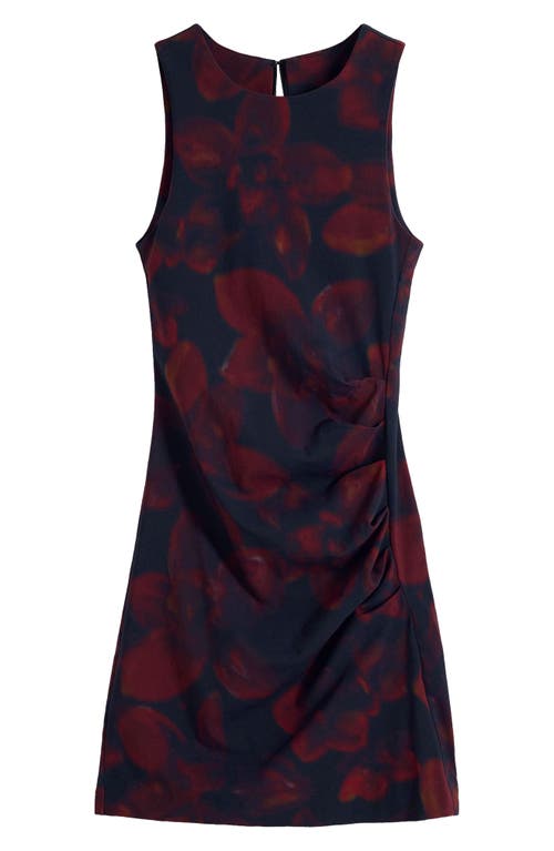 Desigual Ruched Sleeveless Minidress In Brown