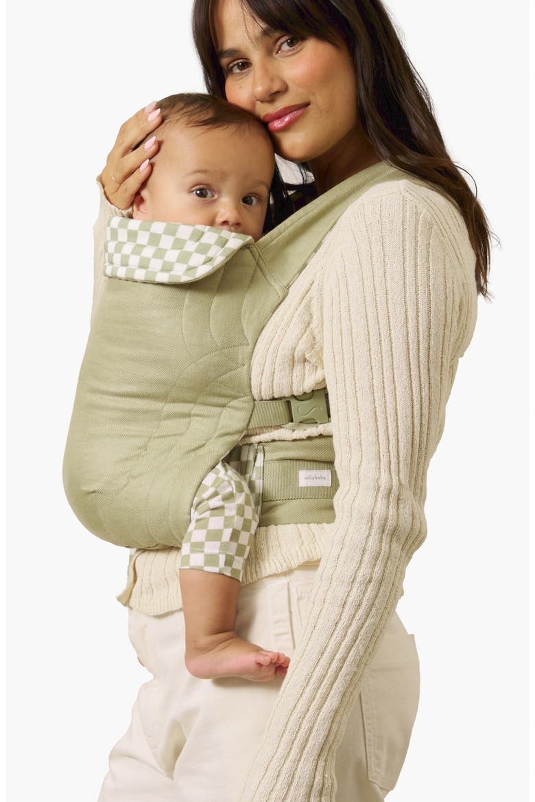 Buckle Carrier, Alternate, color, SAGE CHEQUER