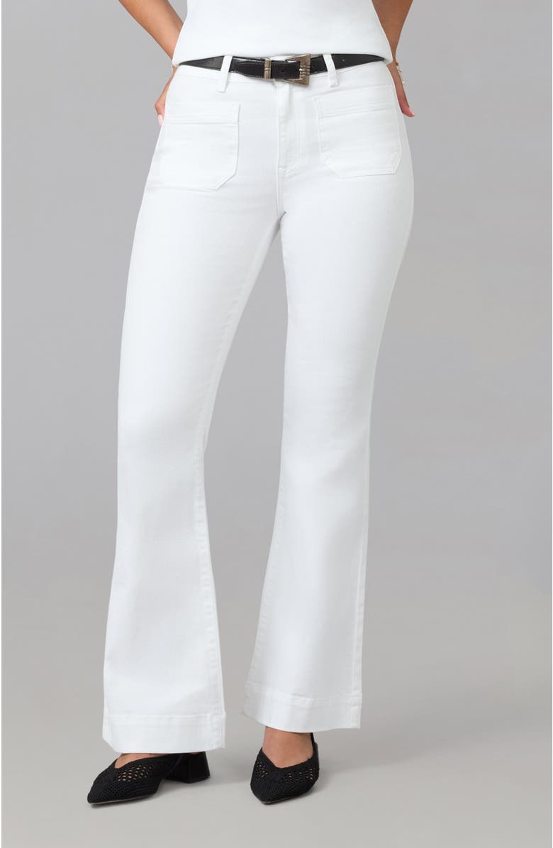 Lola Jeans Alice High Rise Flare Jeans, Main, color, White