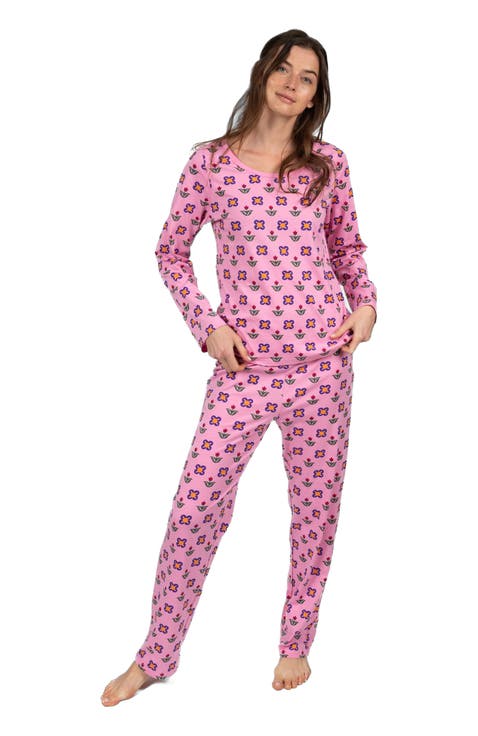 Women
s Loose Fit Cotton Matching Family Pajamas, Animal 
Nature Prints