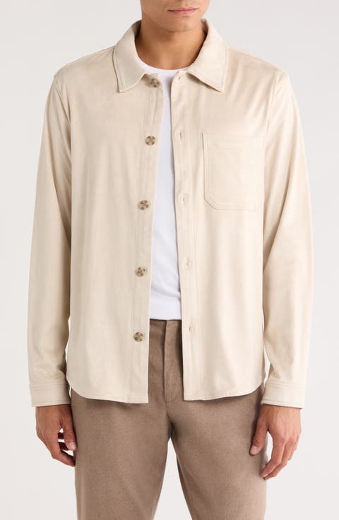 Faux Suede Overshirt