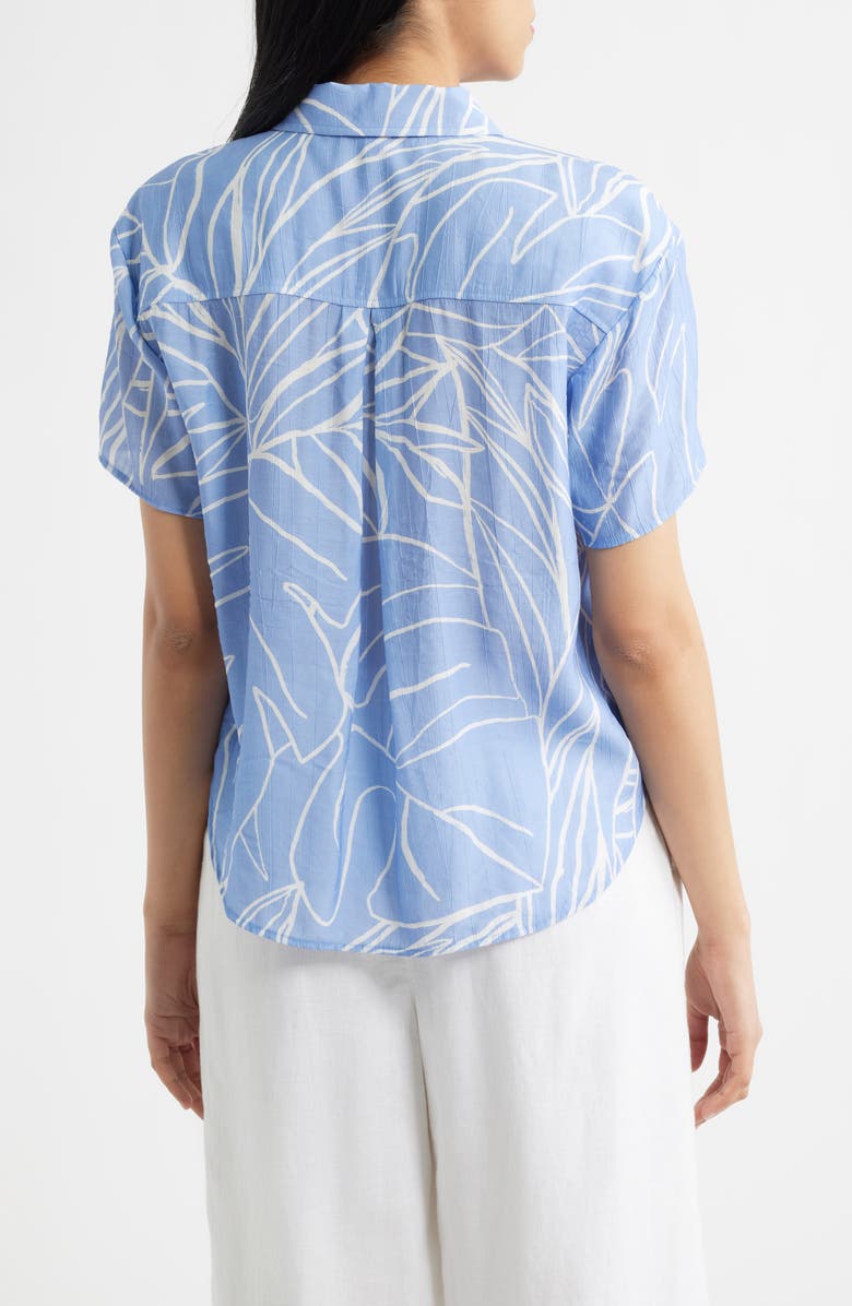 Cloth & Stone Abstract Print Button-Up Top, Alternate, color, Coastal Bloom