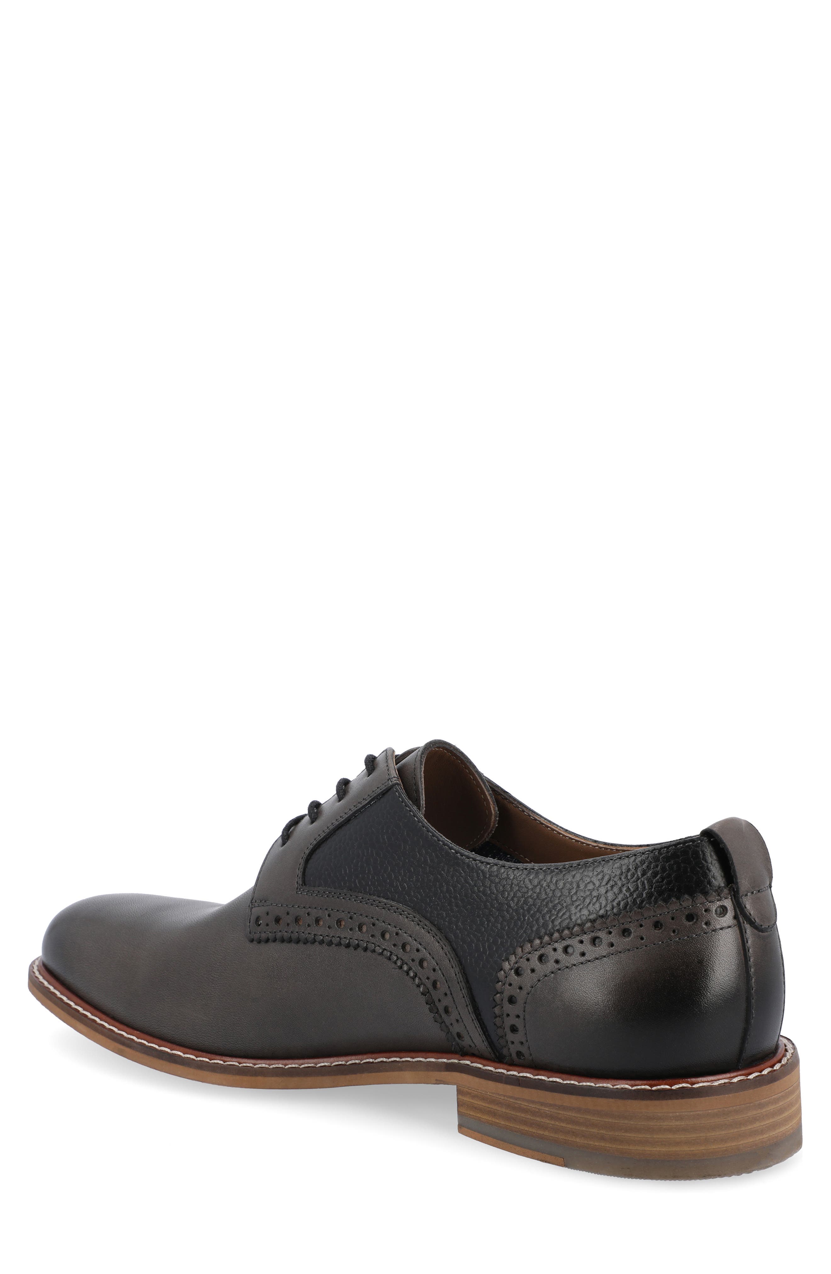 Thomas & Vine Clayton Leather Brogue Derby - Wide Width, Alternate, color, Charcoal