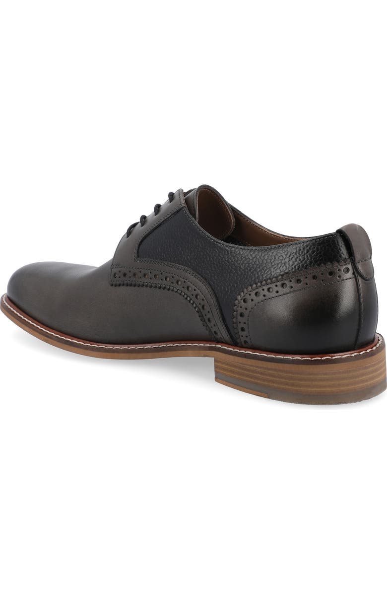 Thomas & Vine Clayton Leather Brogue Derby - Wide Width, Alternate, color, Charcoal