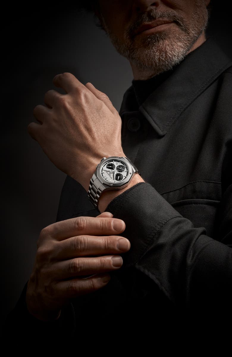 Baume & Mercier Riviera 10827 Automatic Chronograph Bracelet Watch, 41mm, Alternate, color, White