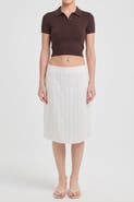 nuaje nuaje Le Straight Midi Skirt