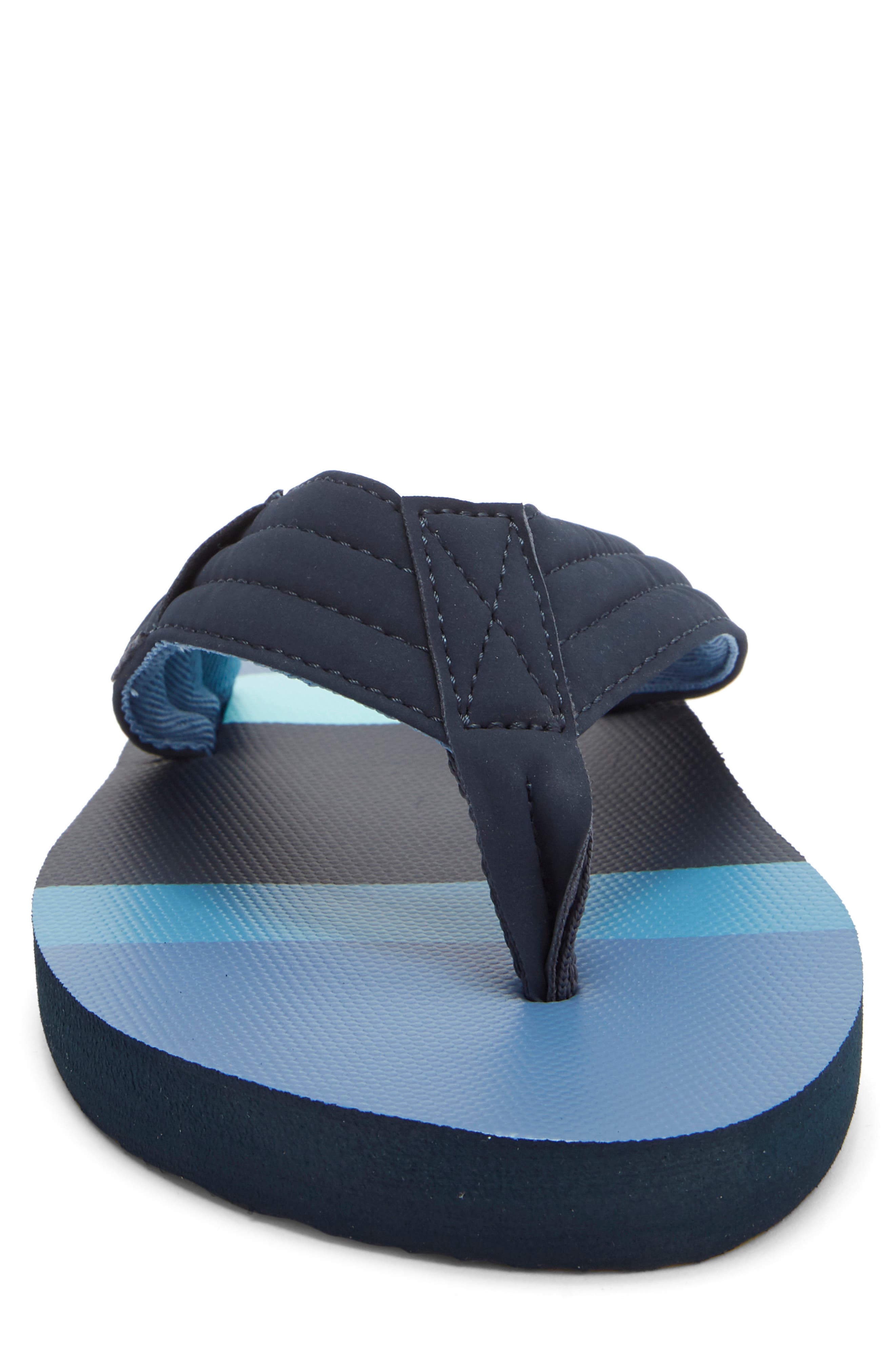 Dune Flip Flop, Alternate, color, MEDIUM BLUE/ DARK BLUE/ AQUA