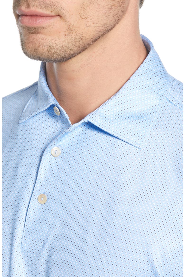 Watts Regular Fit Stretch Jersey Performance Polo, Alternate, color, COTTAGE BLUE
