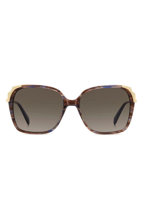 Kate Spade New York Kenley 59mm Gradient Square Sunglasses In Brown