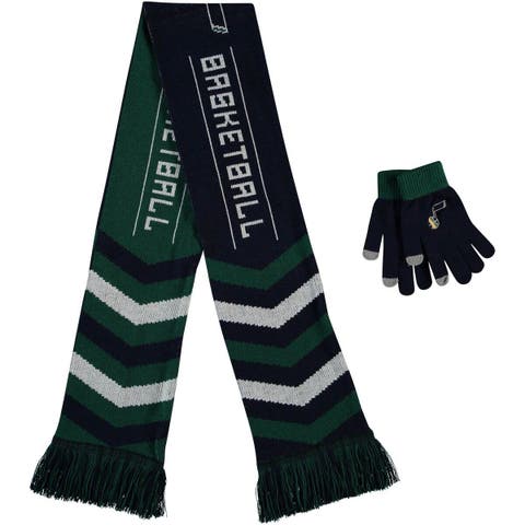 Navy Utah Jazz Glove & Scarf Combo Set
