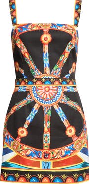 Dolce&Gabbana Carretto Canvas Minidress