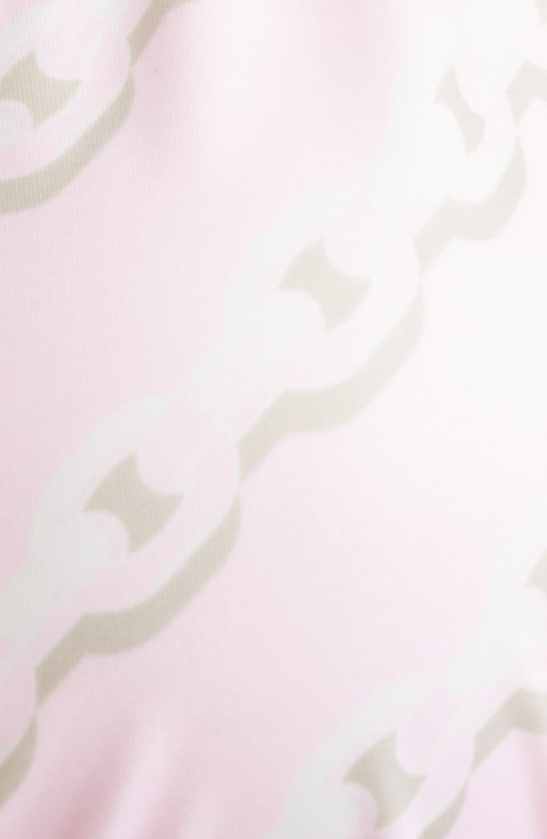 Versace Treasure Print Side Tie Bikini Bottoms, Alternate, color, Pastel Pink Milk