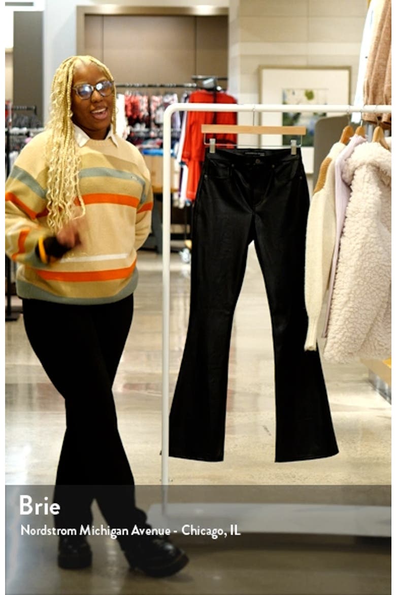 Beverly Coated High Waist Skinny Flare Jeans video