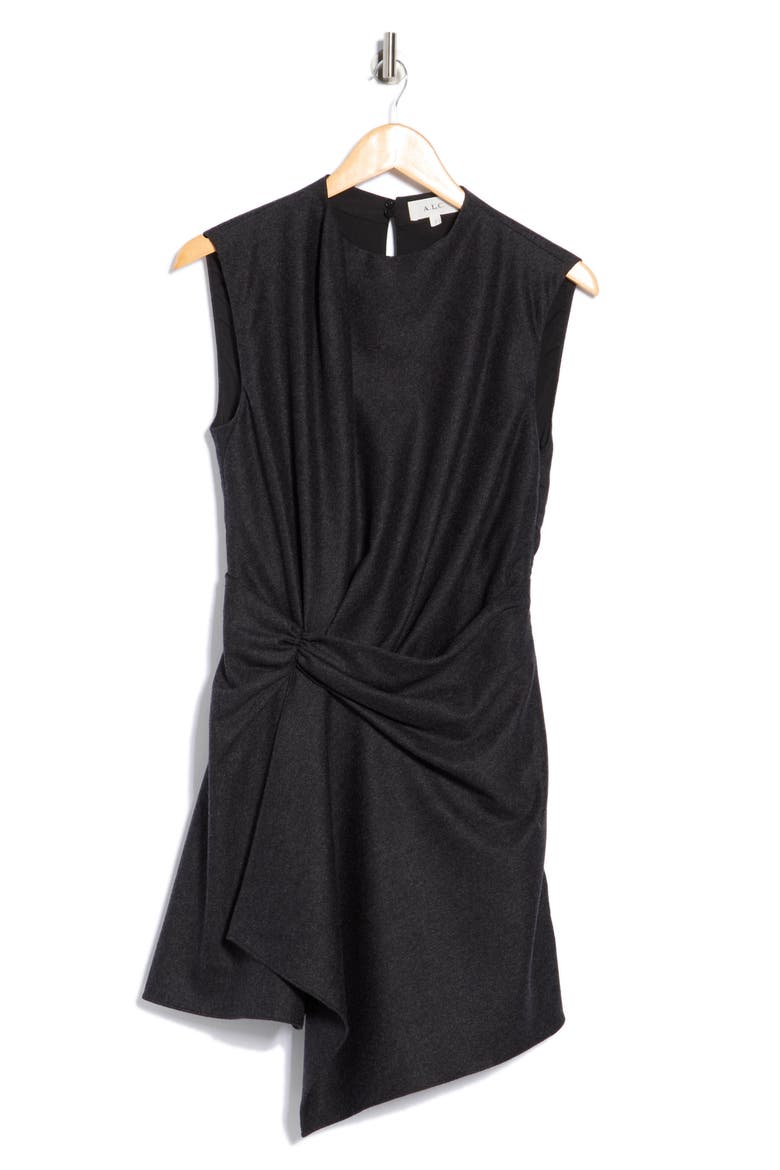 Dion Sleeveless Wool Blend Dress, Alternate, color, CHARCOAL