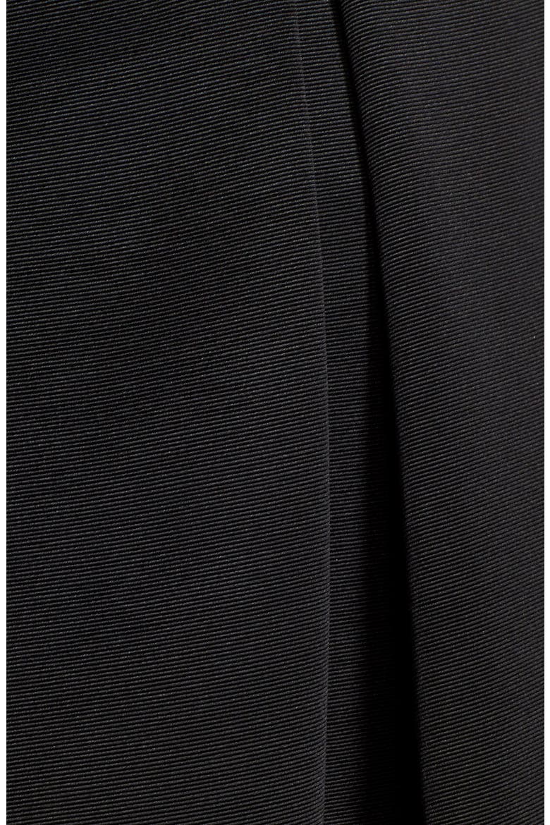 Faille Midi Skirt, Alternate, color, BLACK
