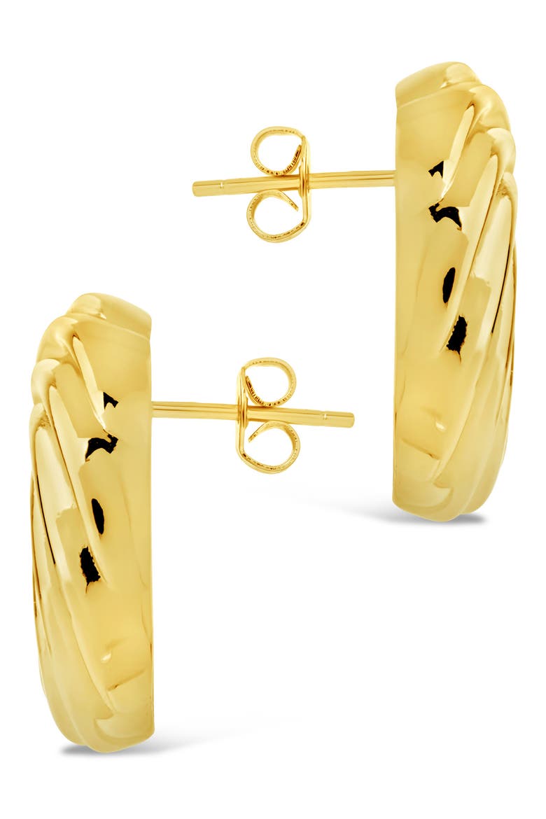 Cruller Stud Earrings, Alternate, color, GOLD