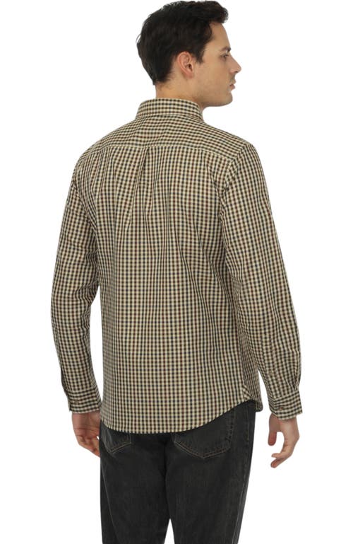 Vustra Mammoth Woods Plaid Button-down Shirt In Olive