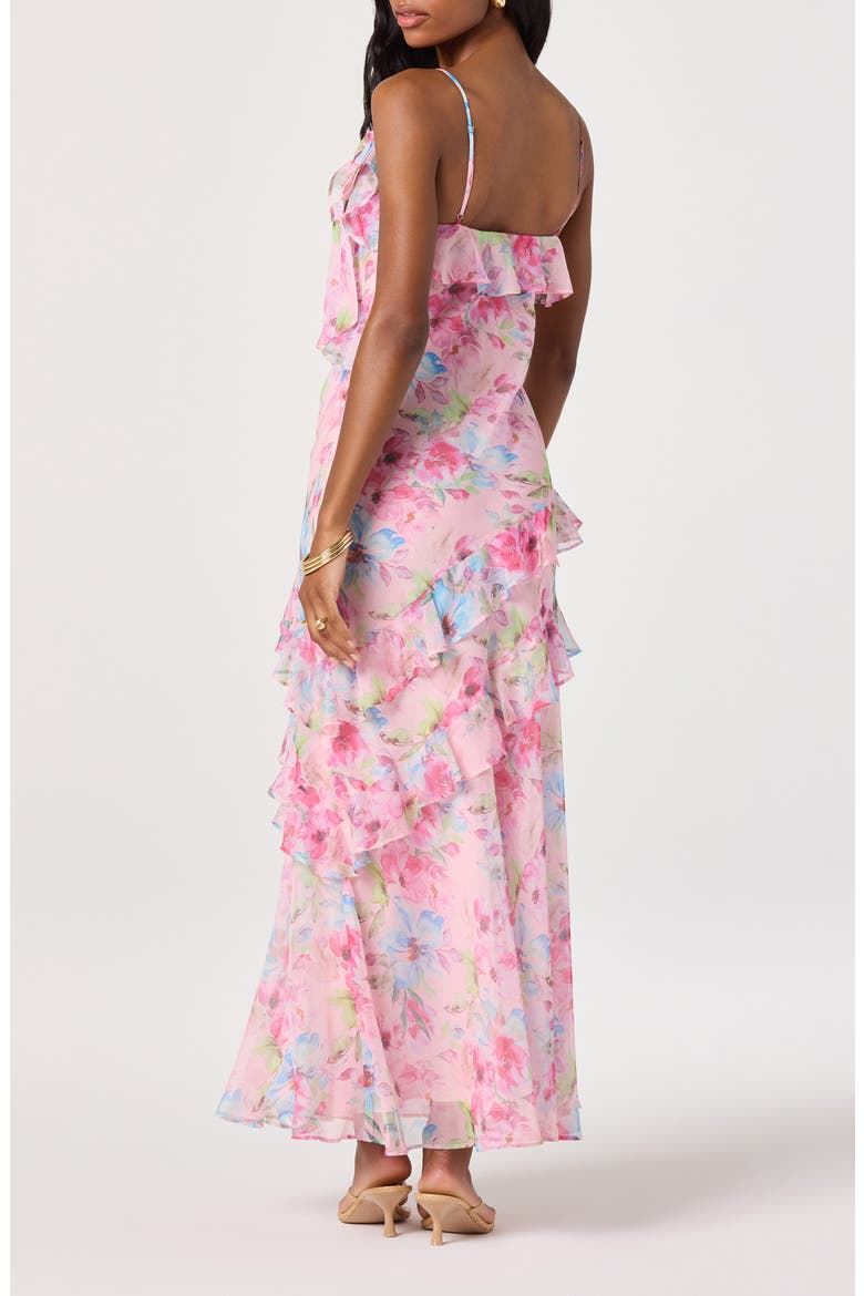 Amiya Ruffle Maxi Dress, Alternate, color, PINK MULTI FLORAL