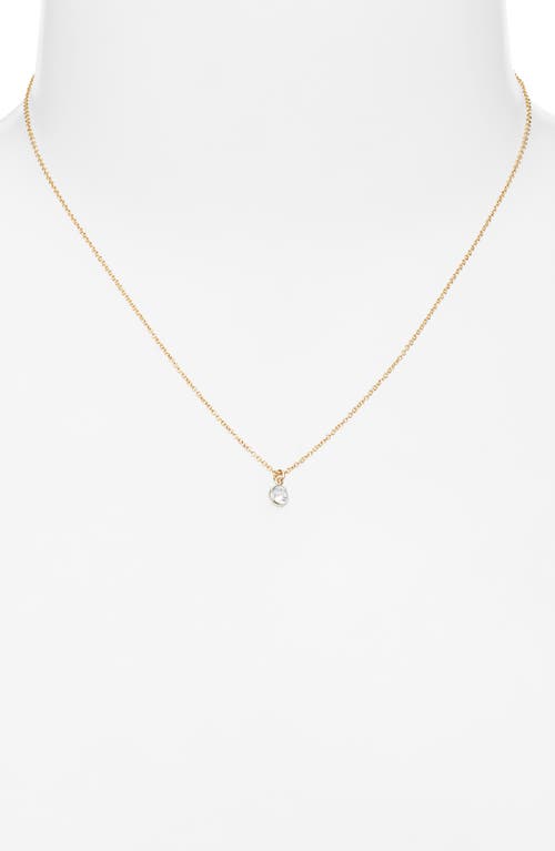 Set & Stones Kira Cubic Zirconia Pendant Necklace In Gold