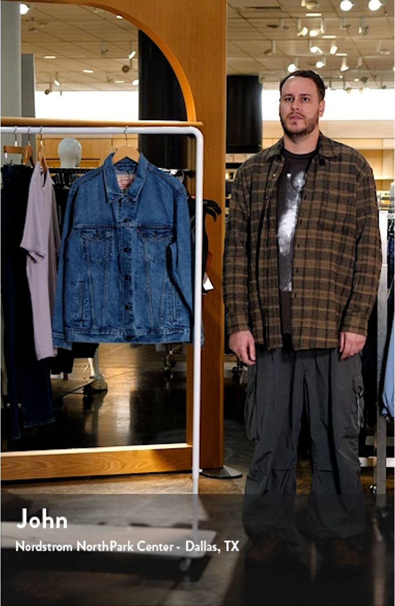 Relaxed Fit Denim Trucker Jacket, sales video thumbnail