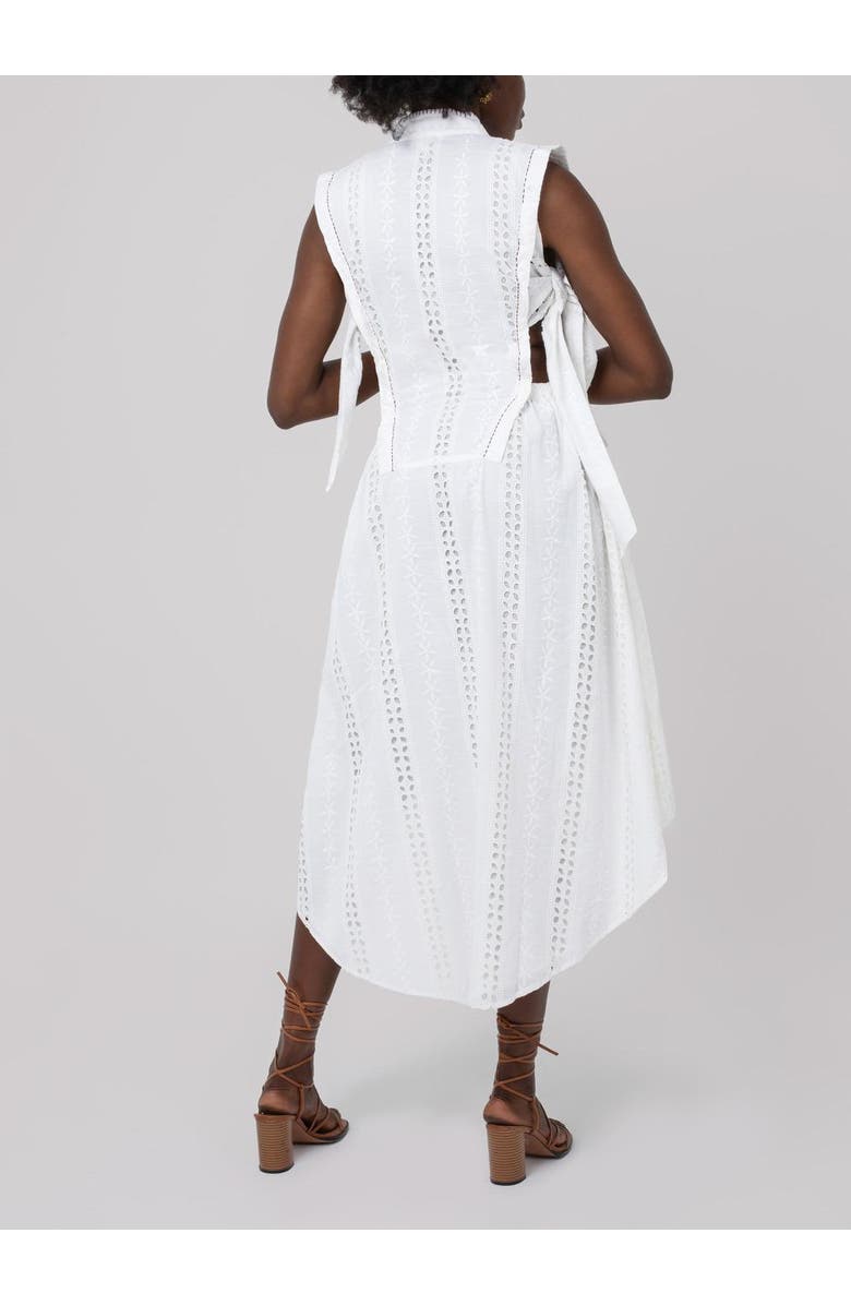Haveli Seya Schiffli Dress, Alternate, color, White