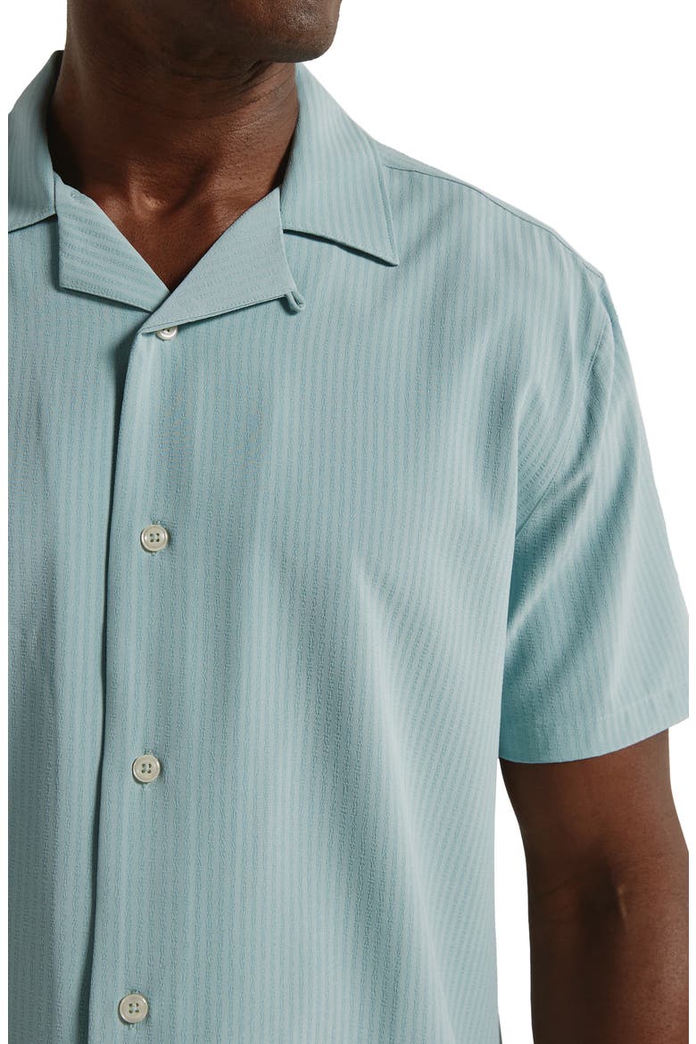 Vance Textured Stretch Camp Shirt, Alternate, color, SEAFOAM