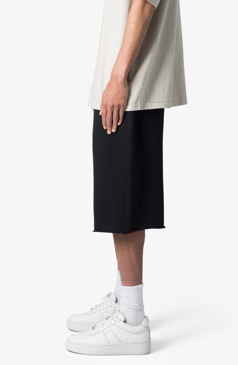 mnml Ultra Baggy Sweat Shorts, Alternate, color, Black