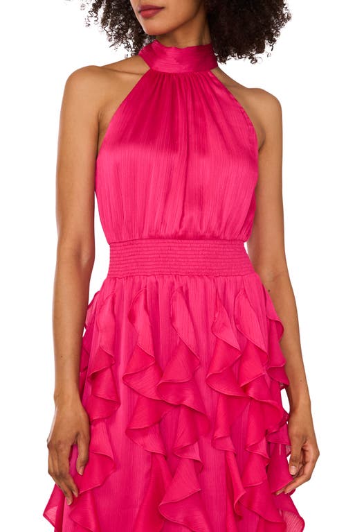 1.state Cascading Ruffle Maxi Dress In Pink