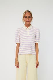 CRAS Kleocras Striped Polo Shirt