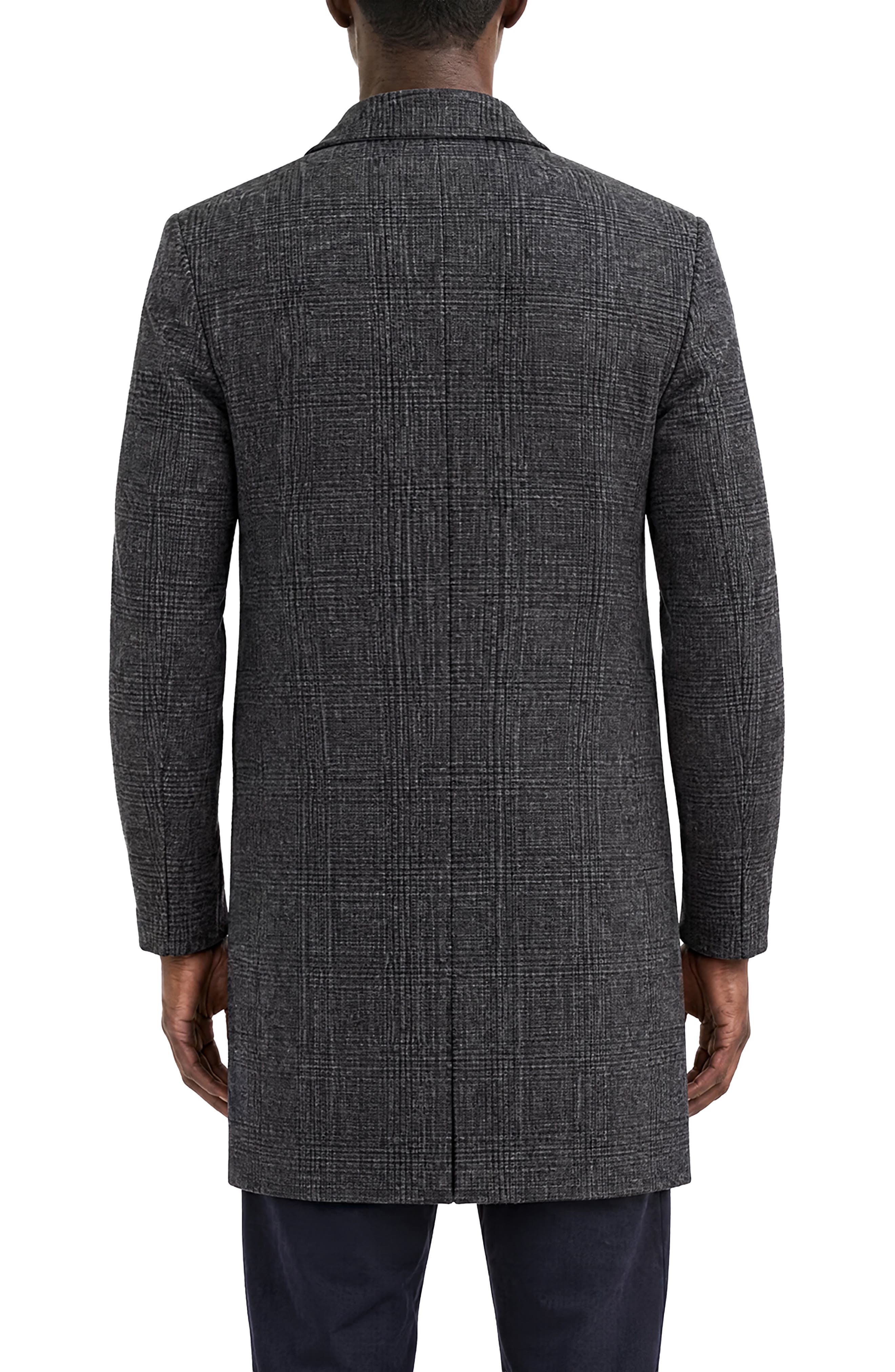 Bagatelle Plaid Wool Blend Coat (Men) | Nordstrom