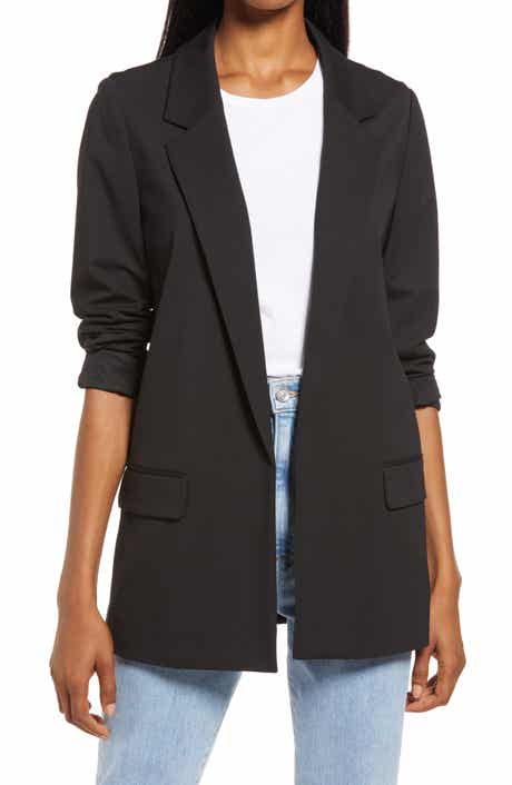 Aleida Open Front Jersey Blazer