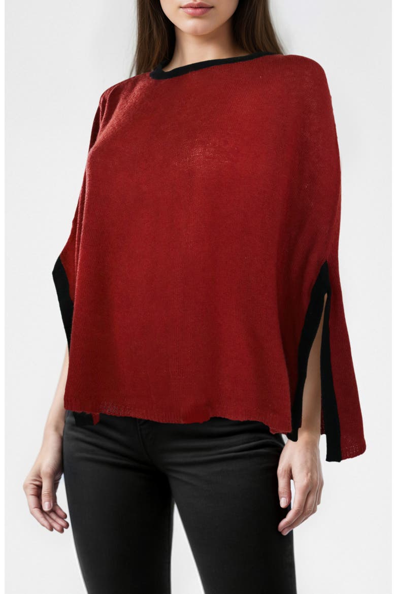 Colorblock Top, Main, color, RUST/ BLACK