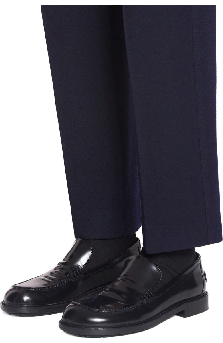 Lanvin SPINTO LOAFERS IN GLOSSY LEATHER, Alternate, color,