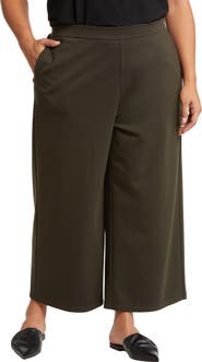 Eileen Fisher High Waist Crop Wide Leg Pants