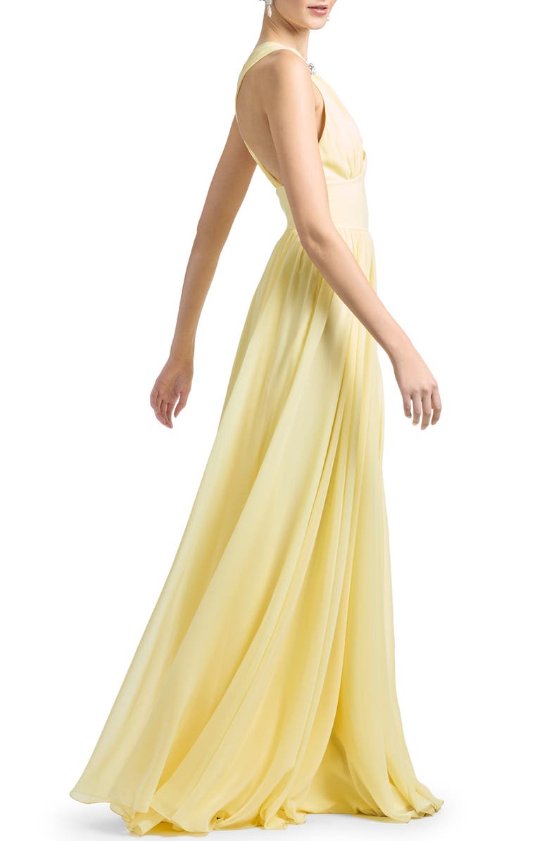 Sachin & Babi Kenzia Chiffon Gown, Alternate, color, 