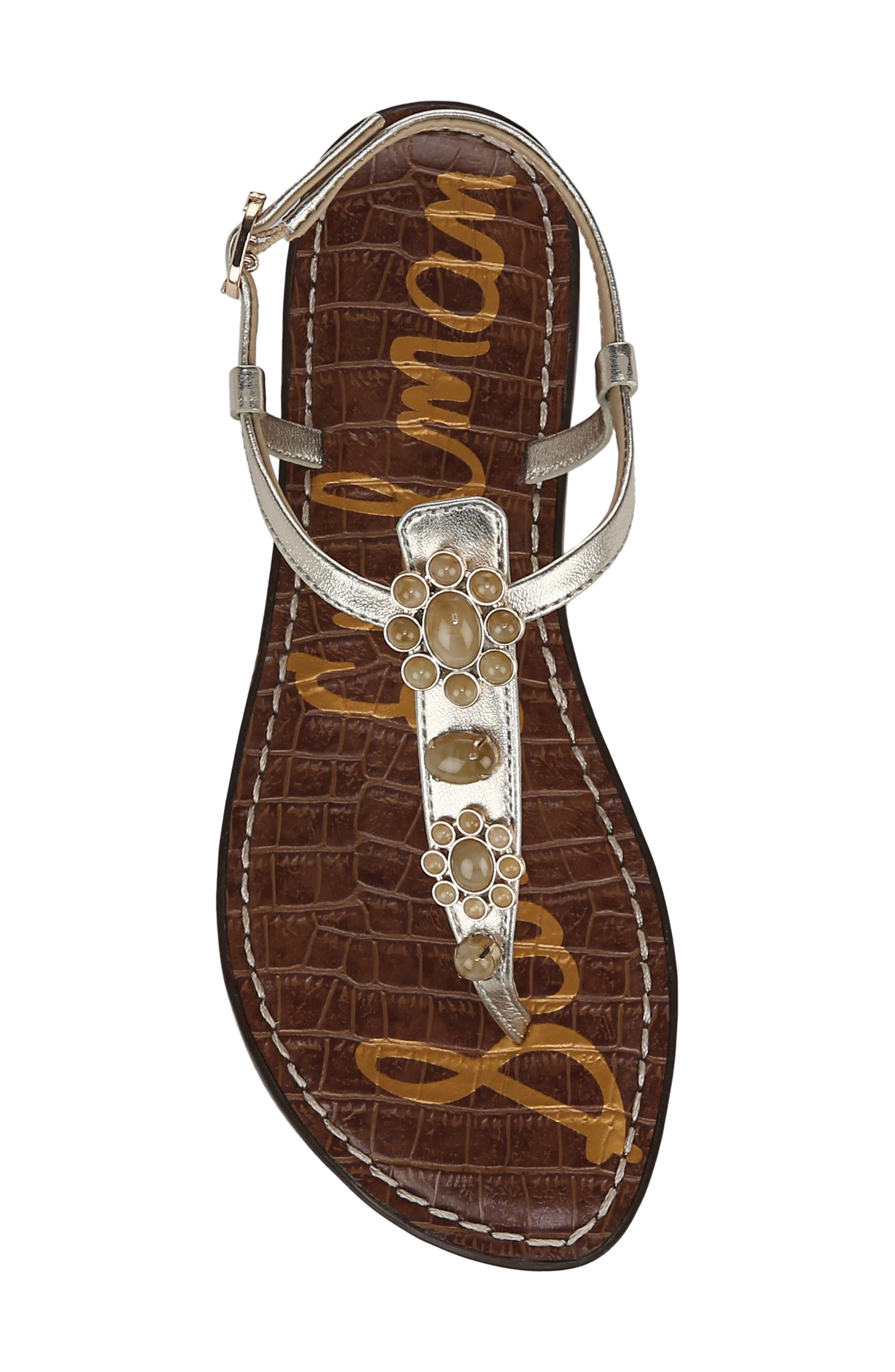 Sam Edelman Gigi Ray Ankle Strap Sandal, Alternate, color, Jute