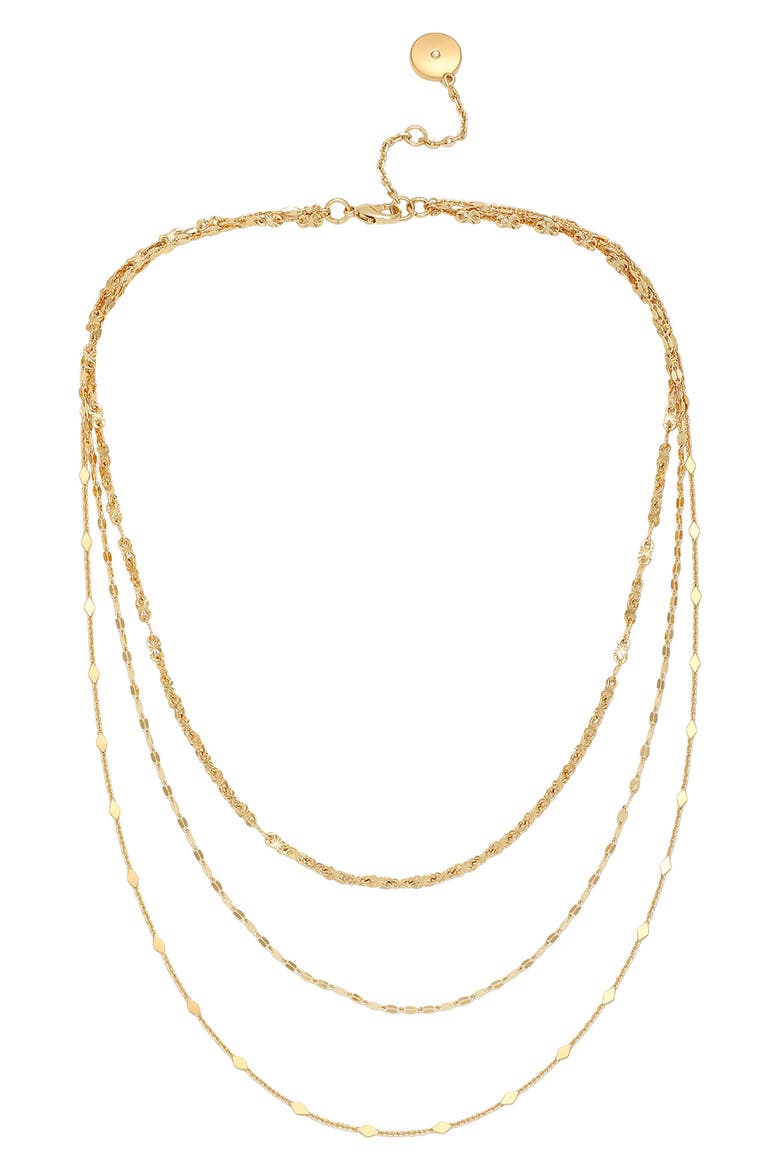 Layered Chain Necklace, Main, color, GOLD
