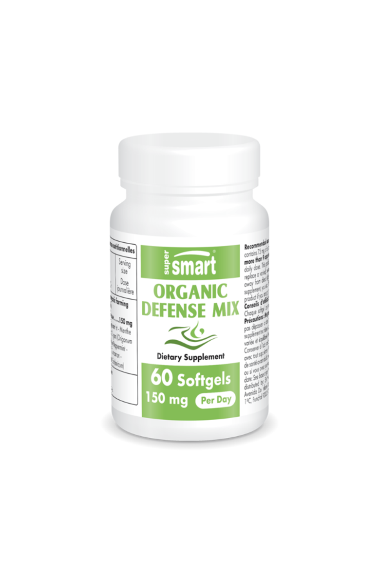 SuperSmart Organic Defense Mix 150mg, Main, color, NO COLOR