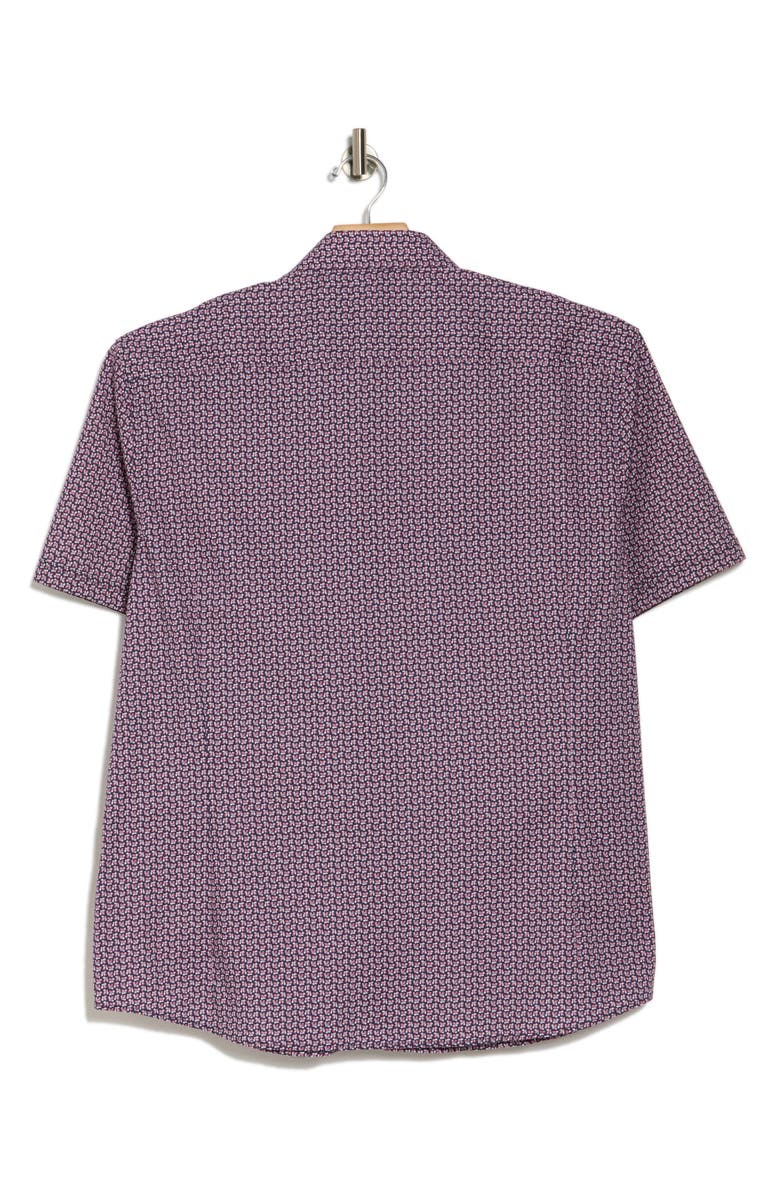 SOUL OF LONDON Short Sleeve Stretch Cotton Sport Shirt, Alternate, color, 