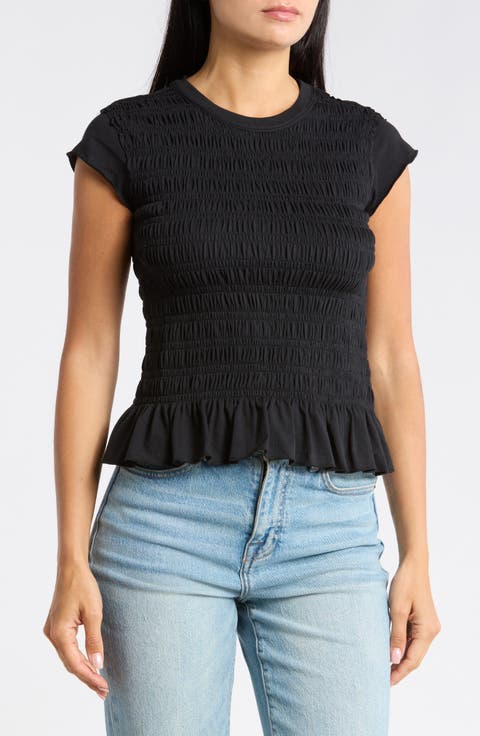 Smocked T-Shirt