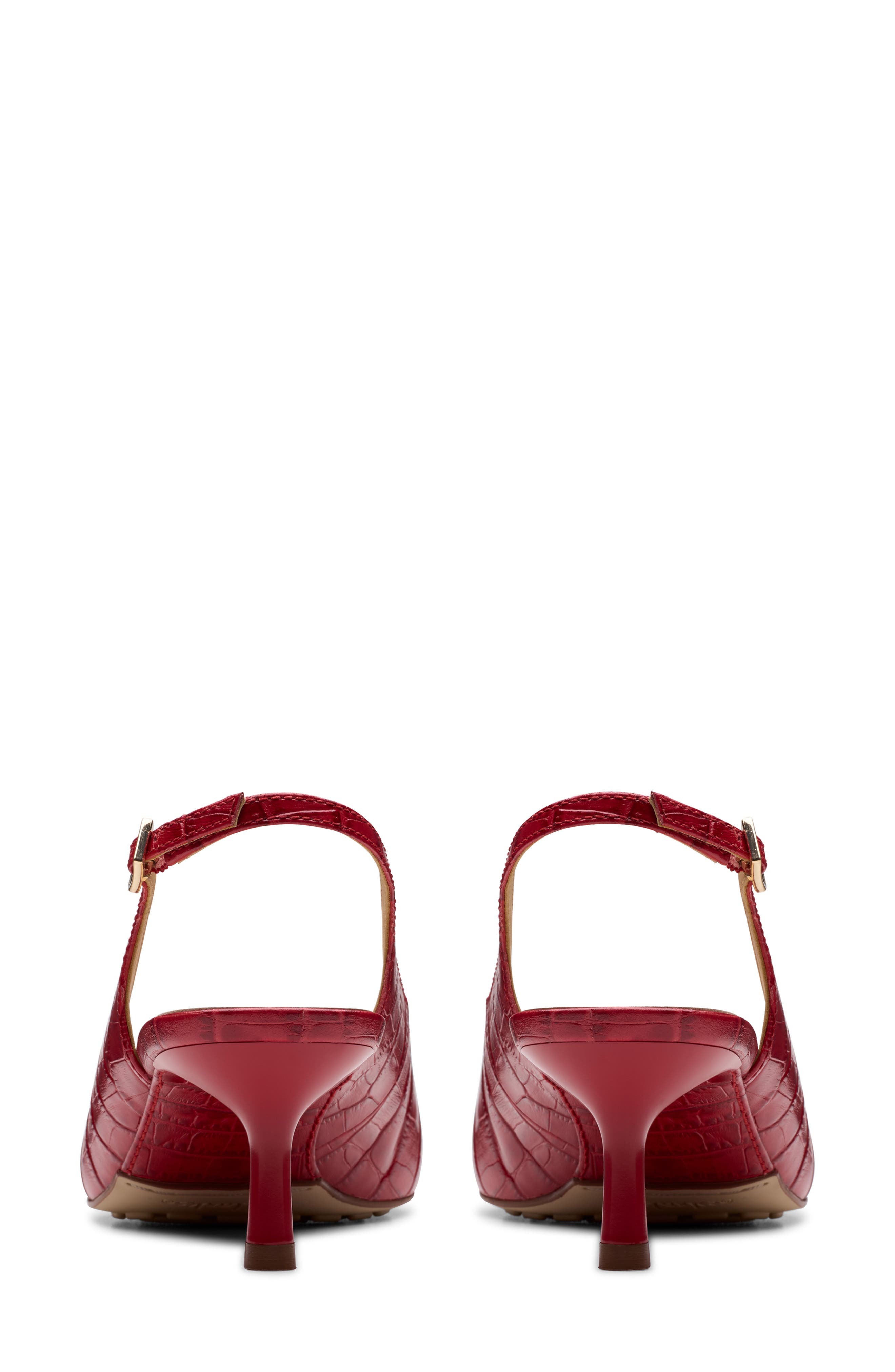Clarks<sup>®</sup> Adela Slingback Pump, Alternate, color, Red Interest