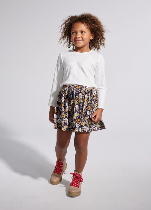 Bisby Kids' Snow Pointelle Essential Tee In Snow Pointelle