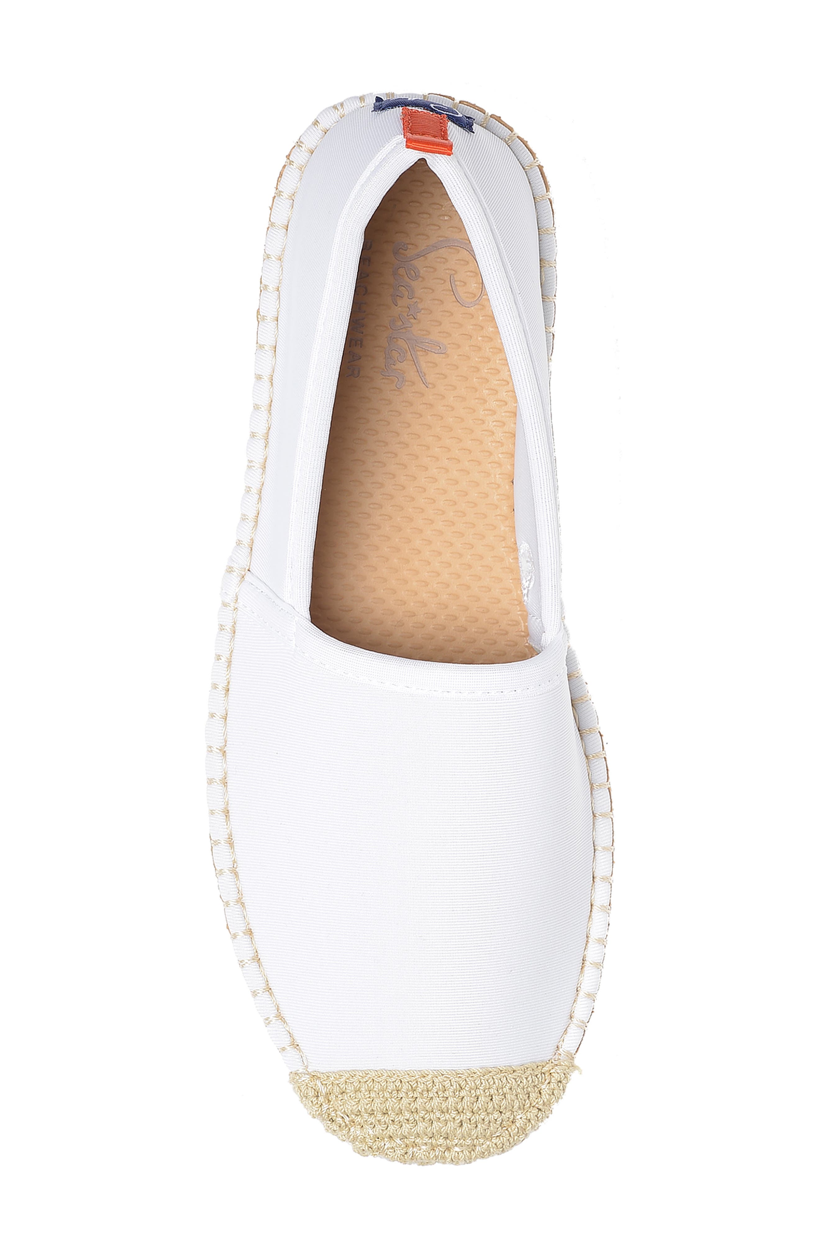 Beachcomber Espadrille Water Shoe, Alternate, color, WHITE FABRIC