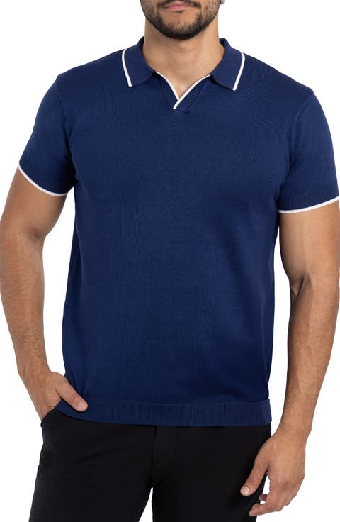 V-Neck Polo Sweater