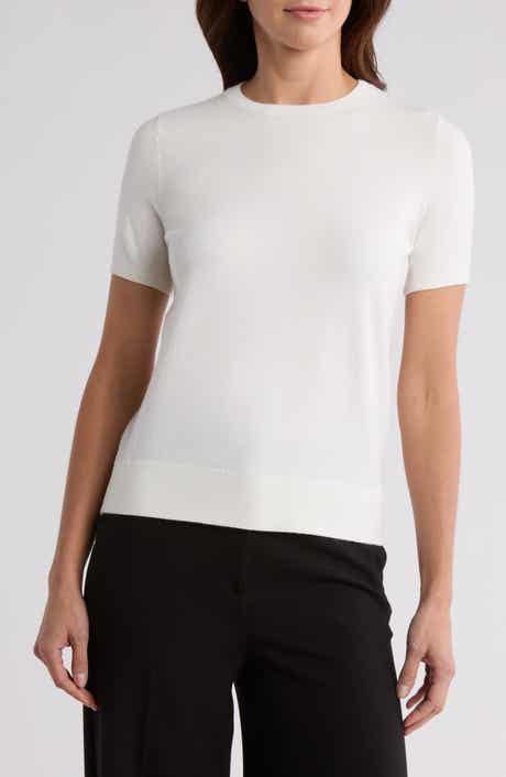 Nordstrom Slim Fit Short Sleeve Sweater