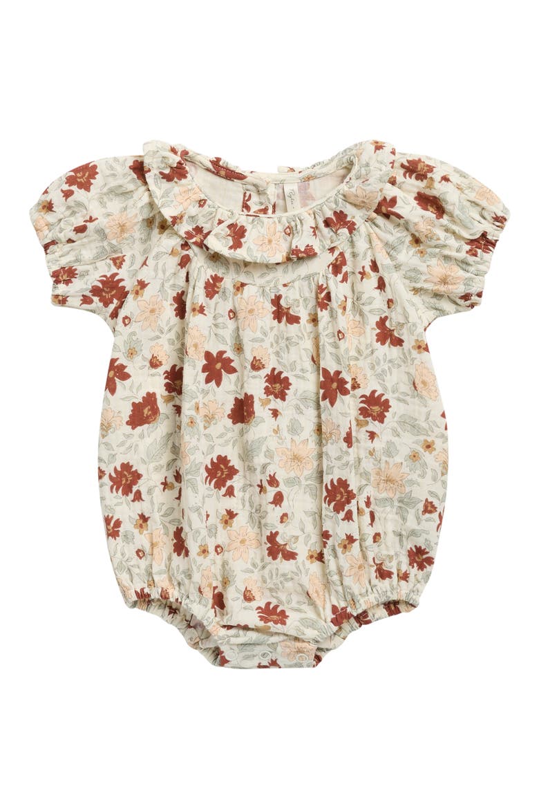Kids' Lula Floral Cotton Romper, Main, color, HOLIDAY FLORAL