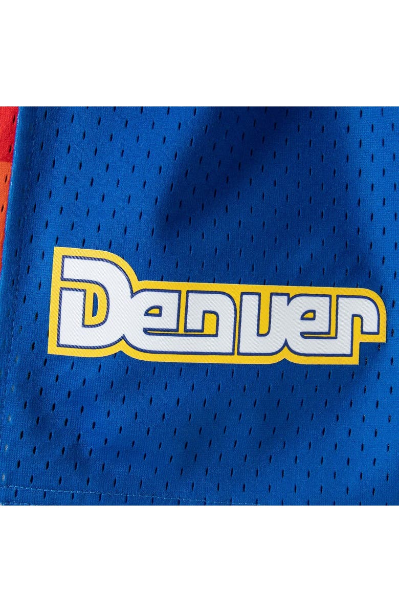 Mitchell & Ness Men's Mitchell & Ness Royal Denver Nuggets Hardwood Classics Team Swingman Shorts, Alternate, color,