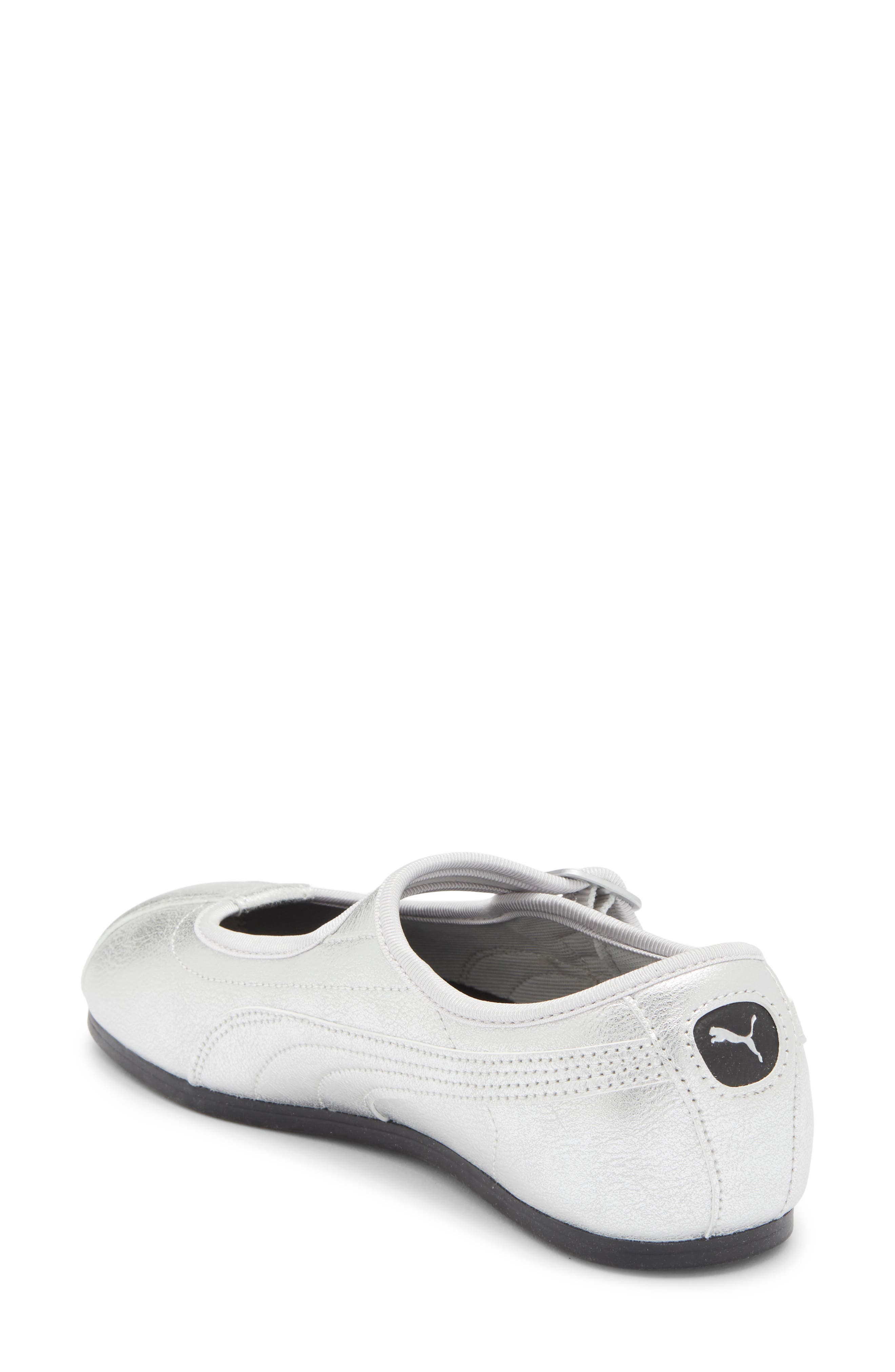 Tacklette Flat, Alternate, color, PUMA SILVER/ PUMA WHITE/ BLACK